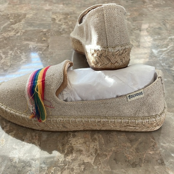 Soludos Pride 🌈 Smoking Slipper Espadrilles Size 5.5 - Picture 9 of 12